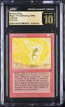 BLAZING EFFIGY Legends CGC 10 Pristine Vintage MTG [Nostalgium] - Image 1