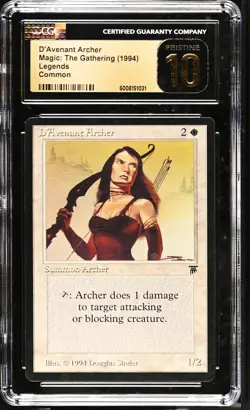 D'AVENANT ARCHER Legends CGC 10 Pristine MTG [Nostalgium] - Image 1