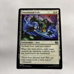Dimensional Exile Teenage Mutant Ninja Turtles Regular Enchantment Aura MTG - Image 1