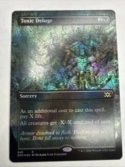 Toxic Deluge (Borderless) Double Masters Foil Never Played NM - Image 1