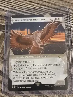 Pristine MTG Magic Senu, Keen-Eyed Protector Showcase UB: Assassin's Creed - Image 1