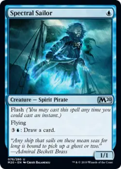 [1x] Spectral Sailor - Foil Near Mint, English Core Set 2020 MTG Magic - Image 1