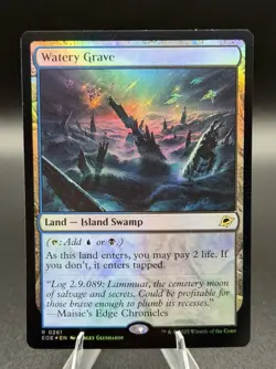MTG Watery Grave Edge of Eternities NM FOIL - Image 1