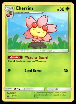 Cherrim SM - Ultra Prism 11/156 MP Pokemon TCG | Buy 10 Get 10 Free - Image 1