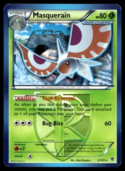 Masquerain (Team Plasma) Plasma Blast 2/101 MP Pokemon TCG | Buy 10 Get 10 Free - Image 1