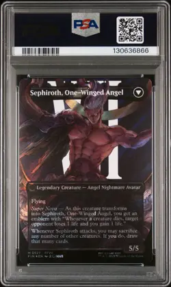 MTG FINAL FANTASY SEPHIROTH, FABLED SOLDIER/SEPHIROTH, ONE-WINGED ANGEL PSA 10 - Image 2