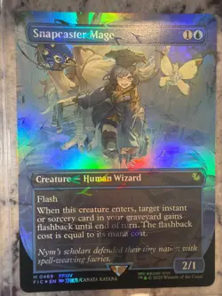 Snapcaster Mage (Borderless) (Chocobo Track Foil) Commander: Final Fantasy Foil - Image 1