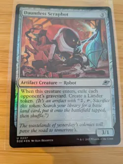 MTG Dauntless Scrapbot (FOIL) 0237 Edge of Eternities M/NM Free UK P&P - Image 1