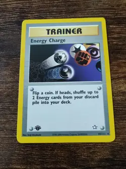 Pokemon Neo Genesis 1st Edition Energy Charge 85/111 Non Holo NM-MINT - Image 1