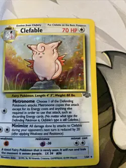 (HP!)Clefable Holo Rare Jungle 1/64 Pokemon Card - WOTC 1999 - Image 4