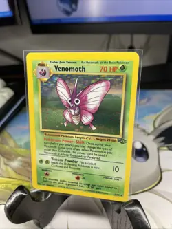 Pokemon TCG Venomoth 13/64 Jungle 1999 Holo Rare WOTC LP - Image 3
