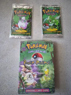 Sealed New Pokemon 1999 Jungle 1st Edition Booster Packs (2) + Jungle Theme Deck - Image 1