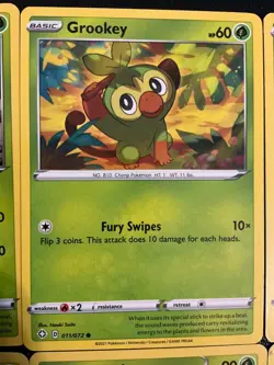 x12 Grookey thwackey Rillaboom Pokemon TCG mixed Lot Cute Unique Collection - Image 3