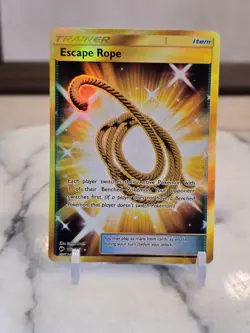Pokemon TCG Escape Rope (Secret) 163/147 Sm-Burning Shadows Holo Full Art LP - Image 1