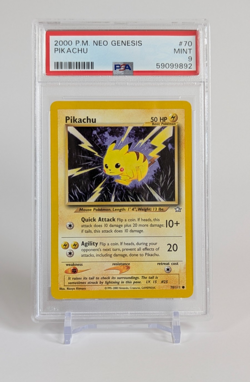 Pikachu Pokemon 2000 Neo Genesis 70/111 PSA 9 - Image 1