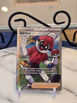 Pokemon TCG Ball Guy (Full Art) 065/072 Shining Fates Holo LP - Image 1