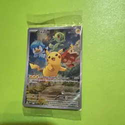 SEALED Pikachu SVP #027 Pokemon Center Stamp Paldea Evolved Promo - Image 1