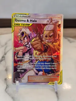 Pokemon TCG Guzma & Hala (Full Art) 229/236 Sm-Cosmic Eclipse Holo LP - Image 1