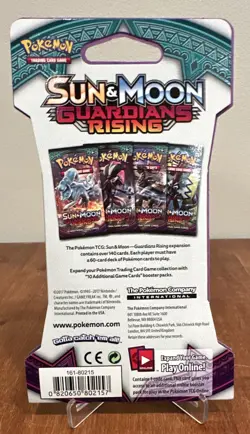 SEALED Pokemon Sun & Moon Guardians Rising Kommo-o Single Blister Pack - Image 2