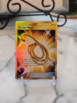 Pokemon TCG Escape Rope (Secret) 163/147 Sm-Burning Shadows Holo LP - Image 1