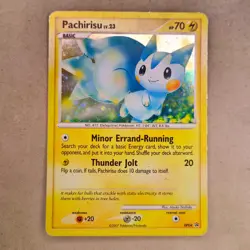 Pokemon TCG Pachirisu DP04 Diamond & Pearl Black Star Promo Holo MP - Image 1