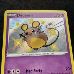 Pokemon Dedenne SV051/SV122 Shiny Vault Holo Rare TCG Shining Fates - Image 2