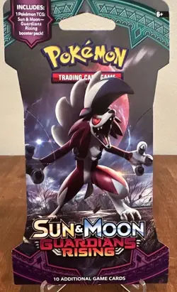 SEALED Pokemon Sun & Moon Guardians Rising Lycanroc Single Blister Pack - Image 1