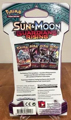 SEALED Pokemon Sun & Moon Guardians Rising Lycanroc Single Blister Pack - Image 2