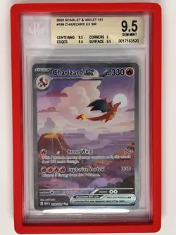 Pokemon Company Charizard ex 199/165 S&V 151 SIR Holo English BGS 9.5 - Image 1