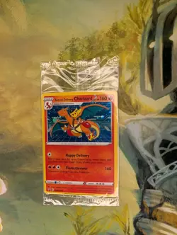 Pokemon Special Delivery Charizard SWSH075 Promo Card New Sealed Holo Rare - Image 2