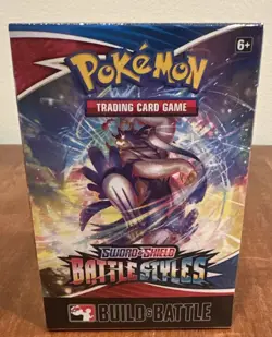SEALED Pokemon Battle Styles Build And Battle Box (4 packs, 1 promo) - Image 1