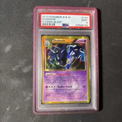2013 Pokemon B&W Dusknoir Secret Rare Plasma Blast 104/101 PSA 9 MINT - Image 1