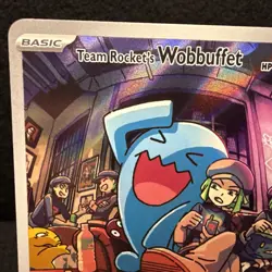 Pokemon TCG Team Rocket's Wobbuffet 203 Destined Rivals Black Star Promo - Image 2