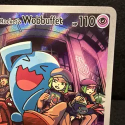 Pokemon TCG Team Rocket's Wobbuffet 203 Destined Rivals Black Star Promo - Image 3