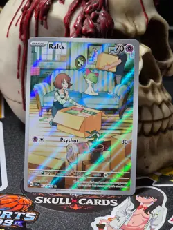 ☠☠ Pokemon Ralts 211/198 SV01: Scarlet & Violet Base Set Illustration Rare - Image 1