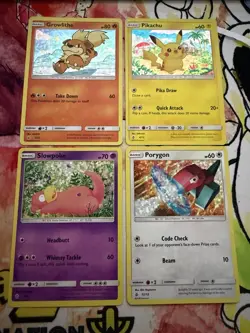 2018 Pokemon McDonald’s Promo Lot Pikachu Growlithe Porygon Slowpoke NM-MP - Image 1