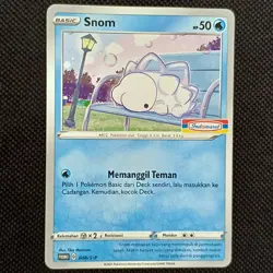 Pokemon TCG Snom Promo 048/S-P Indomaret Stamp Exclusive Indonesia Limited - Image 1