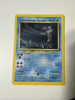 Pokemon TCG Shining Gyarados Holo Neo Revelation Card 65/64 Secret Rare German - Image 1