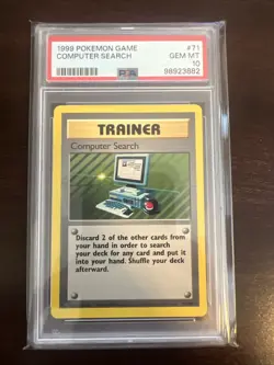1999 Pokemon Base Set Unlimited #71 Computer Search Gem Mt PSA 10 - Image 1