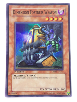 Yugioh / Dimension Fortress Weapon / CRMS-EN033 / Super Rare / 1st Edition / (LP - Image 1