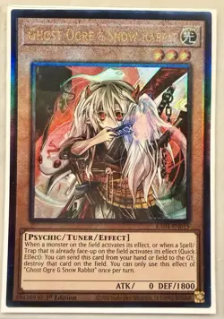Yugioh! 1x Ghost Ogre & Snow Rabbit RA04-EN015 Ultimate Rare 1st Ed NM - Image 1