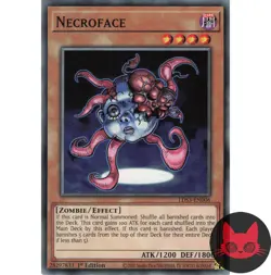Yugioh Necroface LDS3-EN006 Common 1st Edition NM - Image 1