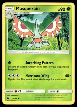 Masquerain SM - Celestial Storm 16/168 MP Pokemon TCG | Buy 10 Get 10 Free - Image 1