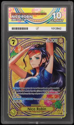 Nico Robin EB03-055 SP One Piece TCG - Ace 10 - Perfect Subgrades - English - Image 1