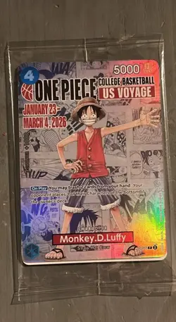 Limited Edition One Piece Us Voyage College Basketball Collectors Card Promo - Image 1