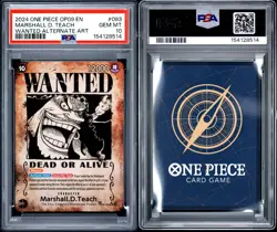 2024 One Piece OP09 EN Wanted Alternate Art #093 Marshall D Teach PSA 10💎 - Image 3