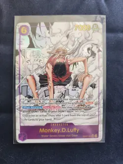 One Piece English EB02-061 Monkey D Luffy Manga Alternate Art Secret Rare - Image 1
