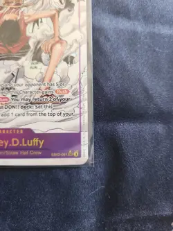 One Piece English EB02-061 Monkey D Luffy Manga Alternate Art Secret Rare - Image 2