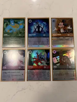 2023 Disney Lorcana D100 Collector’s Edition COMPLETE SET (6 Cards) NM 🚨🚨🚨 - Image 1