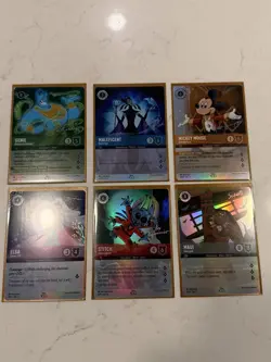 2023 Disney Lorcana D100 Collector’s Edition COMPLETE SET (6 Cards) NM 🚨🚨🚨 - Image 4